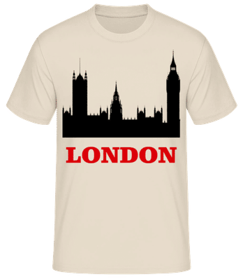 London Skyline 2 - Camiseta para hombre B&C - Crema - delante