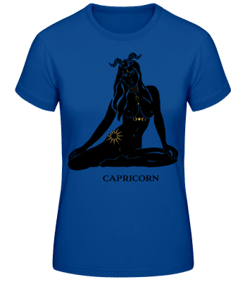 Female Zodiac Sign Capricorn - T-shirt standard Femme - Bleu royal - Devant