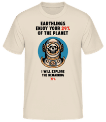 Earthlings Enjoy Your 29% · Pánske basic tričko