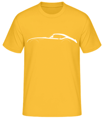 'Wiesmann GT MF4' Silhouette - Pánske basic tričko - Zlatožltá - Predné