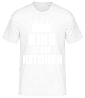 King Of the Kitchen - Camiseta básica para hombre - Blanco - delante