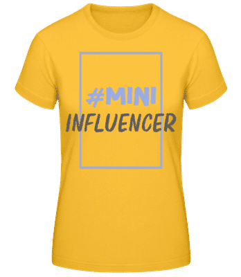 Mini Influencer - T-shirt standard Femme - Jaune doré - Devant