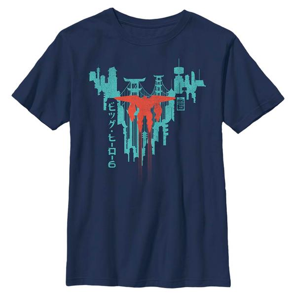 Aperçu: Pixar - Les Nouveaux Héros - Skupina Baymax San Fransokyo - Enfant T-shirt - Bleu marine - Devant Aperçu: Pixar - Les Nouveaux Héros - Skupina Baymax San Fransokyo - Enfant T-shirt - Bleu marine - Devant