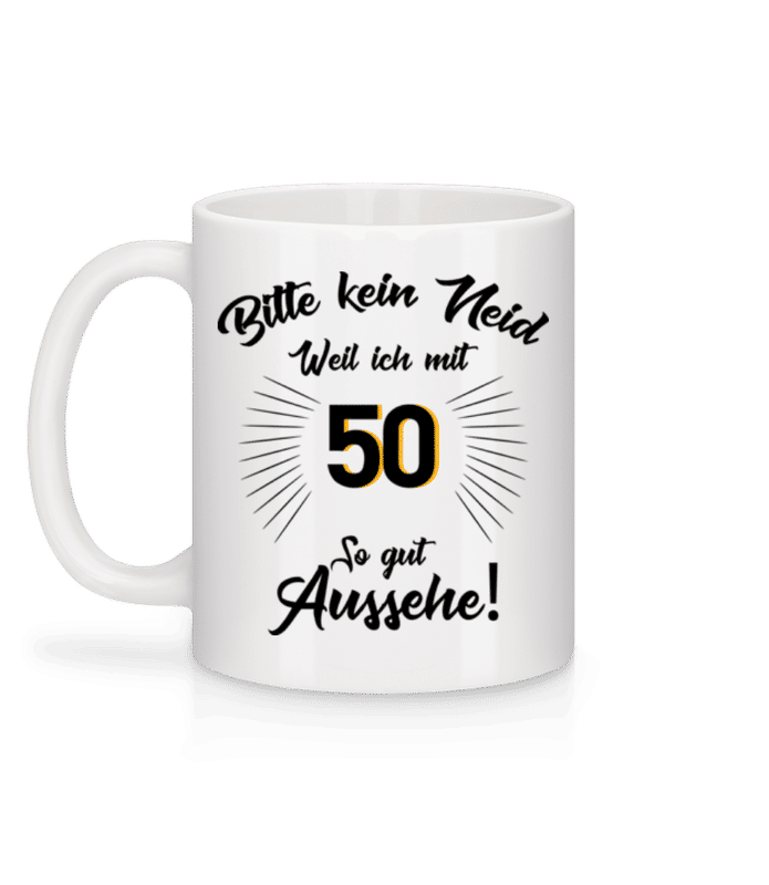 Vorschau: So Gut Aussehen Mit 50 - Tasse - Weiß - Hinten