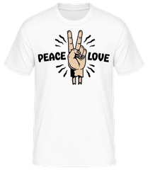 Peace Love · Men's Basic T-Shirt