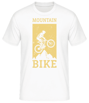 Mountain Bike - Men's Basic T-Shirt - White - Front