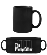 The Promptfather - Taza negra - Negro - delante