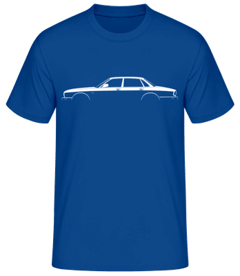 'Jaguar XJ (X300)' Silhouette - Camiseta básica para hombre - Azul real - delante
