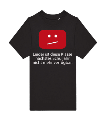 Leider Ist Diese Klasse Nicht Verfügbar - Kinder T-Shirt B&C - Schwarz - Vorne