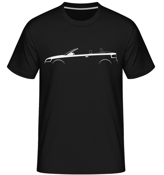 'Audi A3 Cabriolet (8P)' Silhouette -  T-Shirt Shirtinator homme - Noir - Devant