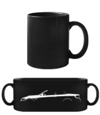 'BMW M3 Cabrio E93' Silhouette - Taza negra - Negro - delante