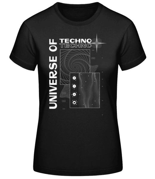 Aperçu: Universe Of Techno - T-shirt standard Femme - Noir - Devant