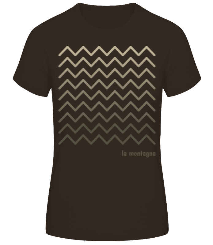 Preview: La Montagna - Women's B&C T-Shirt - Brown - Front