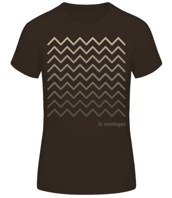 La Montagna - Women's B&C T-Shirt - Brown - Front