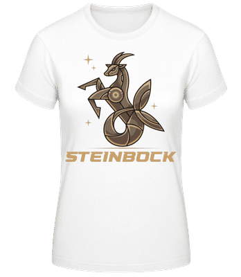 Mecha Roboter Sternzeichen Steinbock - Frauen Basic T-Shirt - Weiß - Vorne