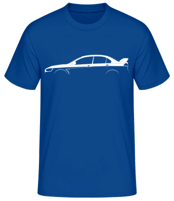 'Mitsubishi Lancer Evo. X' Silhouette - T-shirt standard Homme - Bleu royal - Devant