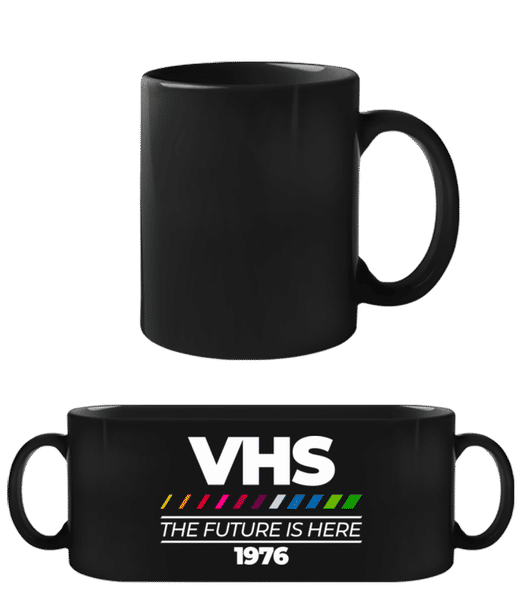 Aperçu: VHS The Future Is Here - Tasse Noire - Noir - Devant