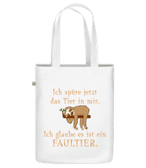 Das Tier In Mir Ist Ein Faultier · Bio Tasche