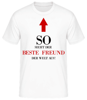 Der Beste Freund Der We - Männer Basic T-Shirt - Weiß - Vorne