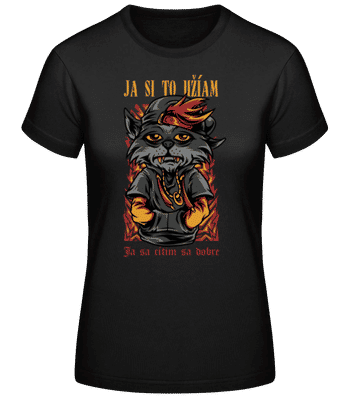 Ja Si To Užívam - Dámske basic tričko - Čierna - Predné