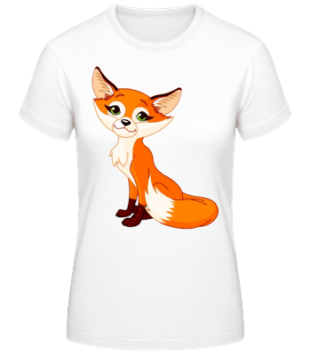 Cute Fox - Camiseta básica de mujer - Blanco - delante
