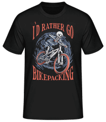 I`d Rather Go Bikepacking · Camiseta básica para hombre