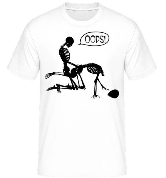 Aperçu: Squelette Sex -  T-Shirt Shirtinator homme - Blanc - Devant