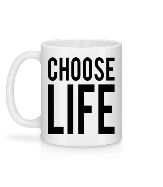 Aperçu: Choose Life - Mug en céramique blanc - Blanc - Derrière
