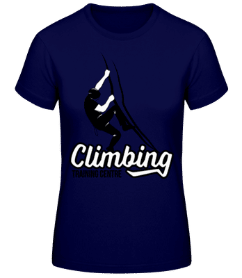 Climbing Training Centre White - Dámské basic tričko - Namořnická modrá - Napřed