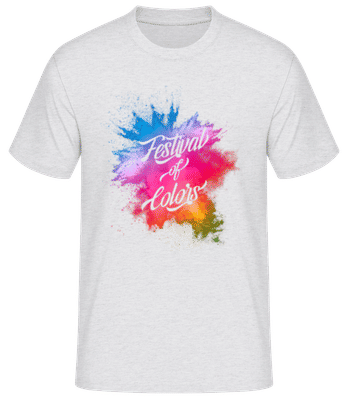 Festival Of Colors - Men's Basic T-Shirt - Heather grey - Front