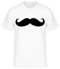 Moustache 5 - T-shirt standard Homme - Blanc - Devant