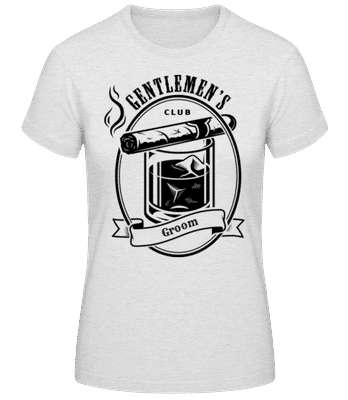 Gentlemen's Club Groom Black - Frauen T-Shirt B&C - Grau meliert - Vorne