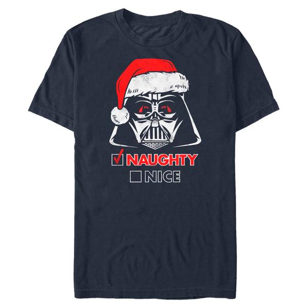 Aperçu: Star Wars - Darth Vader Holiday Spirit - Christmas - Homme T-shirt - Bleu marine - Devant