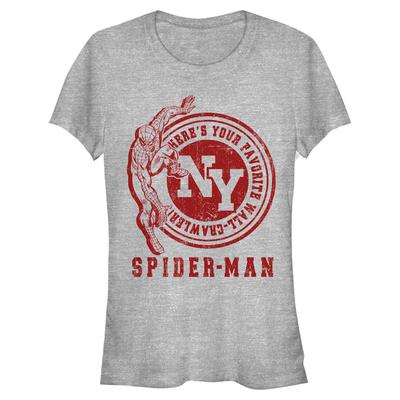 Marvel - Avengers - Spider-Man Wall Crawler - Mujeres Camiseta - Gris moteado - delante