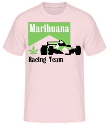 Marihuana Racing Team - Camiseta básica para hombre - Rosa - delante