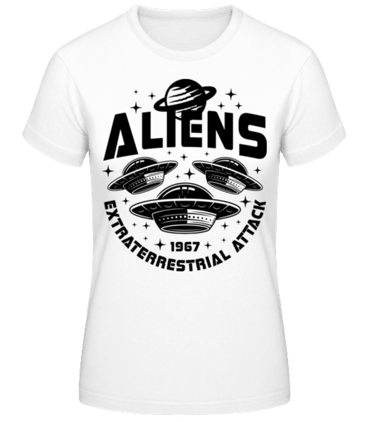 Aperçu: Alien Extraterrestrial - T-shirt femme B&C - Blanc - Devant