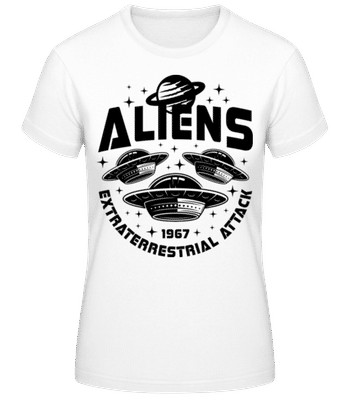 Alien Extraterrestrial - T-shirt femme B&C - Blanc - Devant