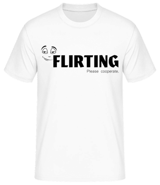 Aperçu: Flirting - T-shirt standard Homme - Blanc - Devant