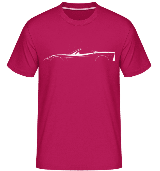 Preview: 'Corvette C6 Convertible' Silhouette - Shirtinator Men's T-Shirt - Magenta - Front
