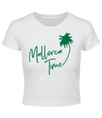 Mallorca Time - Crop T-Shirt - Weiß - Vorne