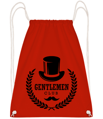 Gentlemen Club - Drawstring batoh so šnúrkami - Červená - Predné