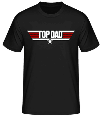 Top Dad - Männer Basic T-Shirt - Schwarz - Vorne