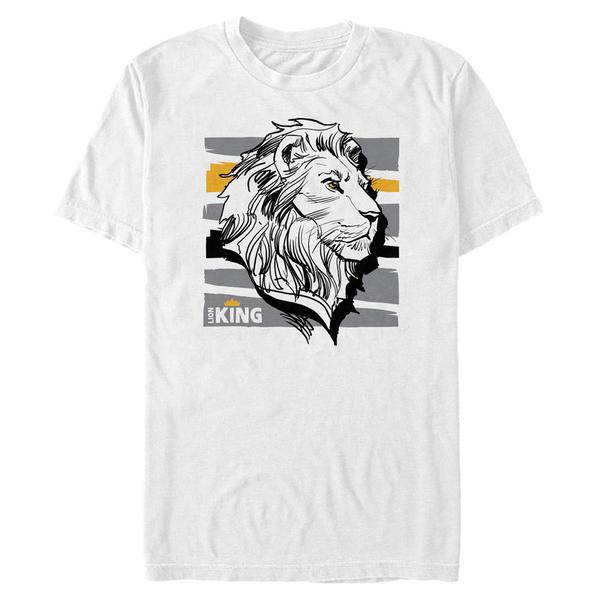 Aperçu: Disney - Le Roi lion - Mufasa King - Homme T-shirt - Blanc - Devant