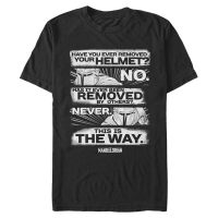 Star Wars - The Mandalorian - Mandalorian This is the Way - Men's T-Shirt - Black - Front