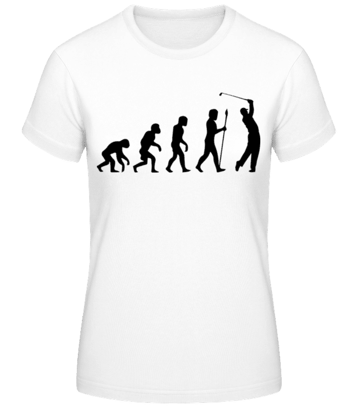 Vorschau: Golf Evolution - Frauen Basic T-Shirt - Weiß - Vorne