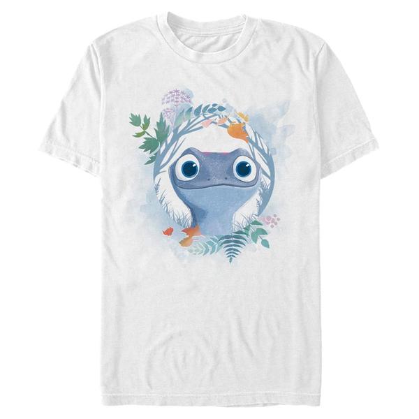 Aperçu: Disney - La Reine des neiges - Bruni Watercolor Salamander - Homme T-shirt - Blanc - Devant