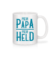 Mein Papa Mein Held Türkis · Tasse