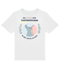 Mit Glitzer in die Erste Klasse Einhorn · Kinder T-Shirt B&C
