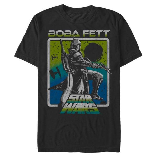 Star Wars - Book of Boba Fett - Boba Fett Fett Sunset - Homme T-shirt - Noir - Devant