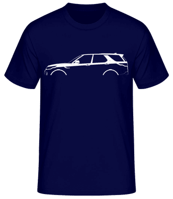 'Land Rover Discovery (2017)' Silhouette - T-shirt standard Homme - Bleu marine - Devant